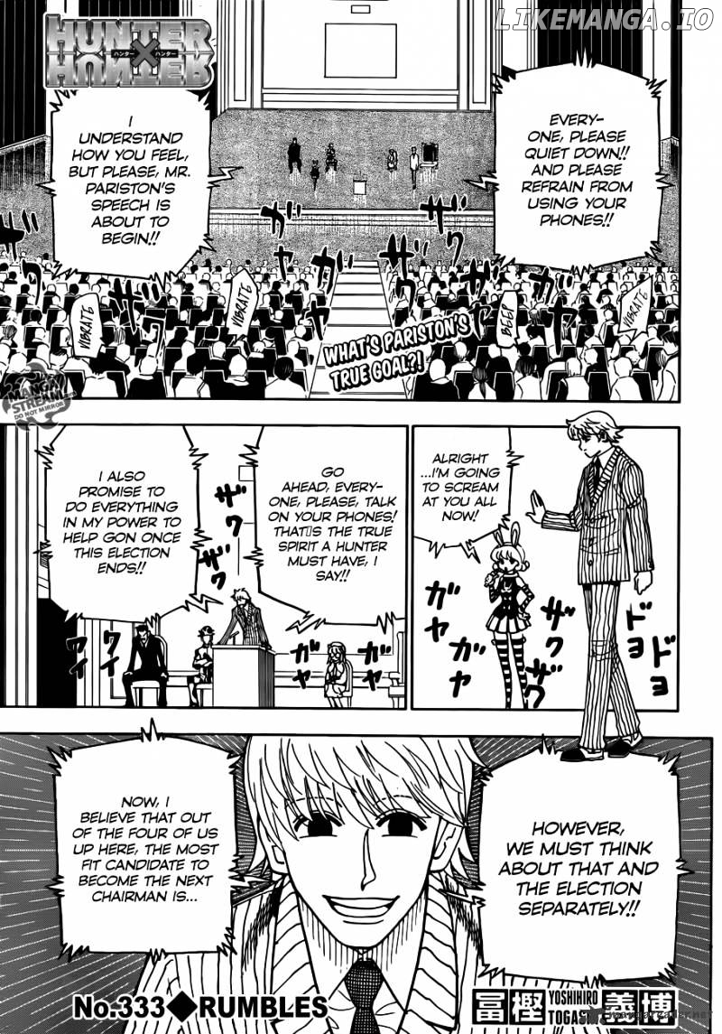 Hunter x Hunter, Chapter 333 image 01
